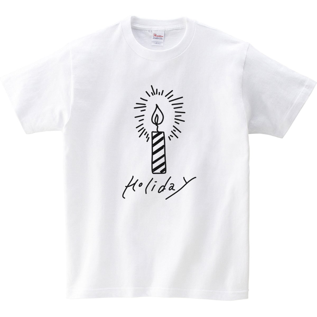 キャンドル ローソクの火 Holiday Tシャツ ms106 冬服 クリスマス