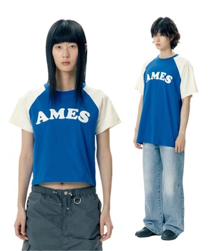 [AMES-WORLDWIDE] AMES RAGLAN TEE BLUE