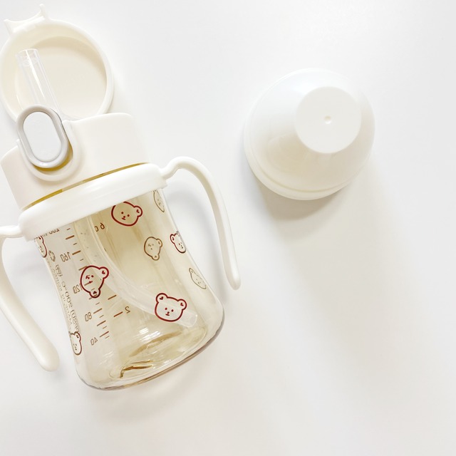くまさん柄哺乳瓶 ストローマグセット 0ml イブル Baby Fabric Lilyblanc リリーブラン くまさん柄哺乳瓶 ストローマグセット 0ml イブル Baby Fabric Lilyblanc リリーブラン