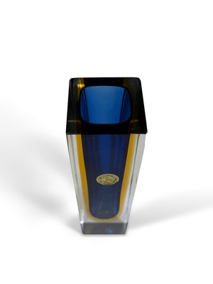 ヴィンテージ雑貨 ノムラガラス カラードガラス 一輪挿し