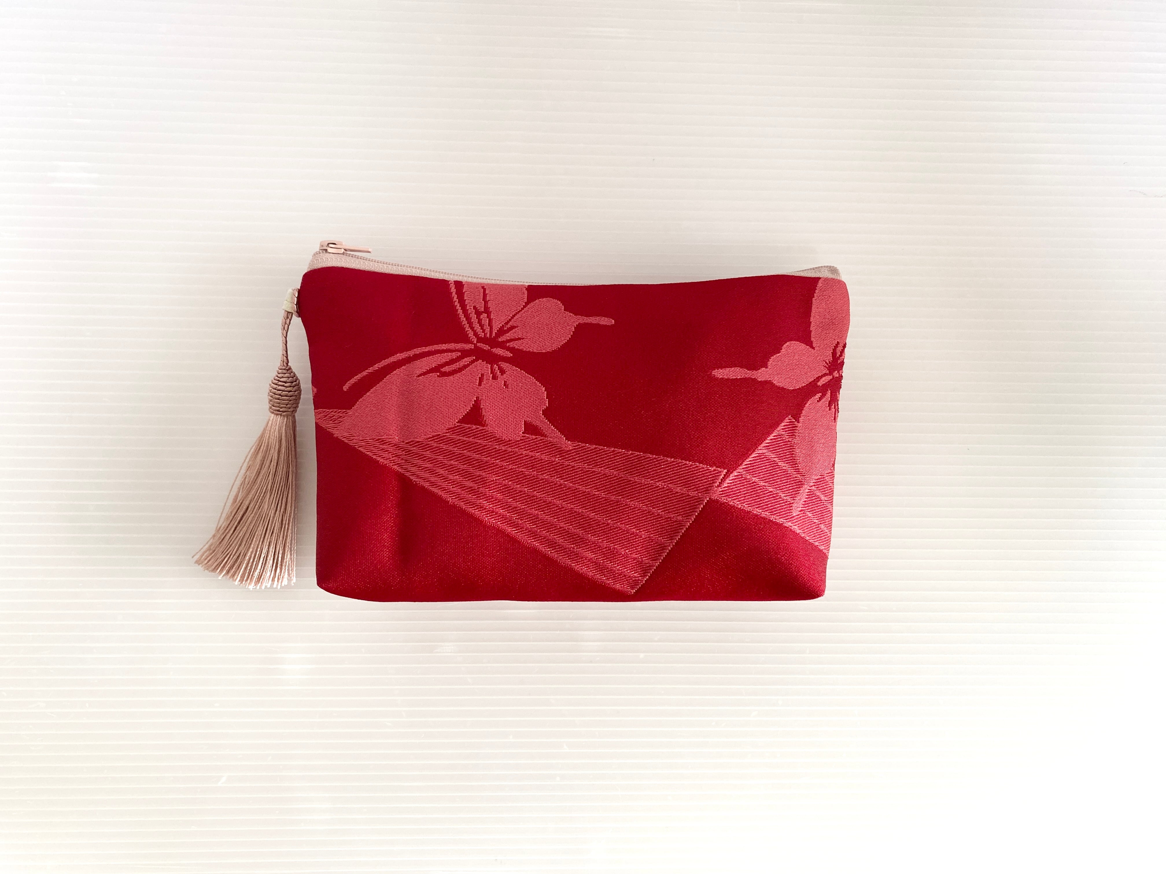 ❤たいふうまま❤ポーチ普通ポーチ ハンドメイド 帯 着物帯リメイクショップkamadaworld