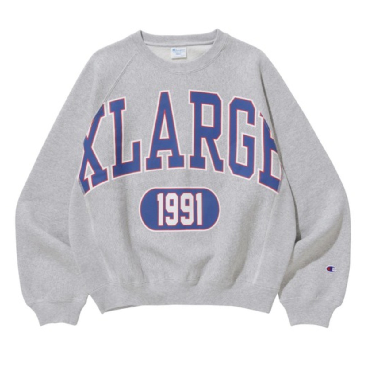 【XLARGE】XLARGE x Champion COLLEGE RAGLAN CREW