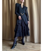 MADE IN JAPAN black sheer sleeve jacket-4736-6