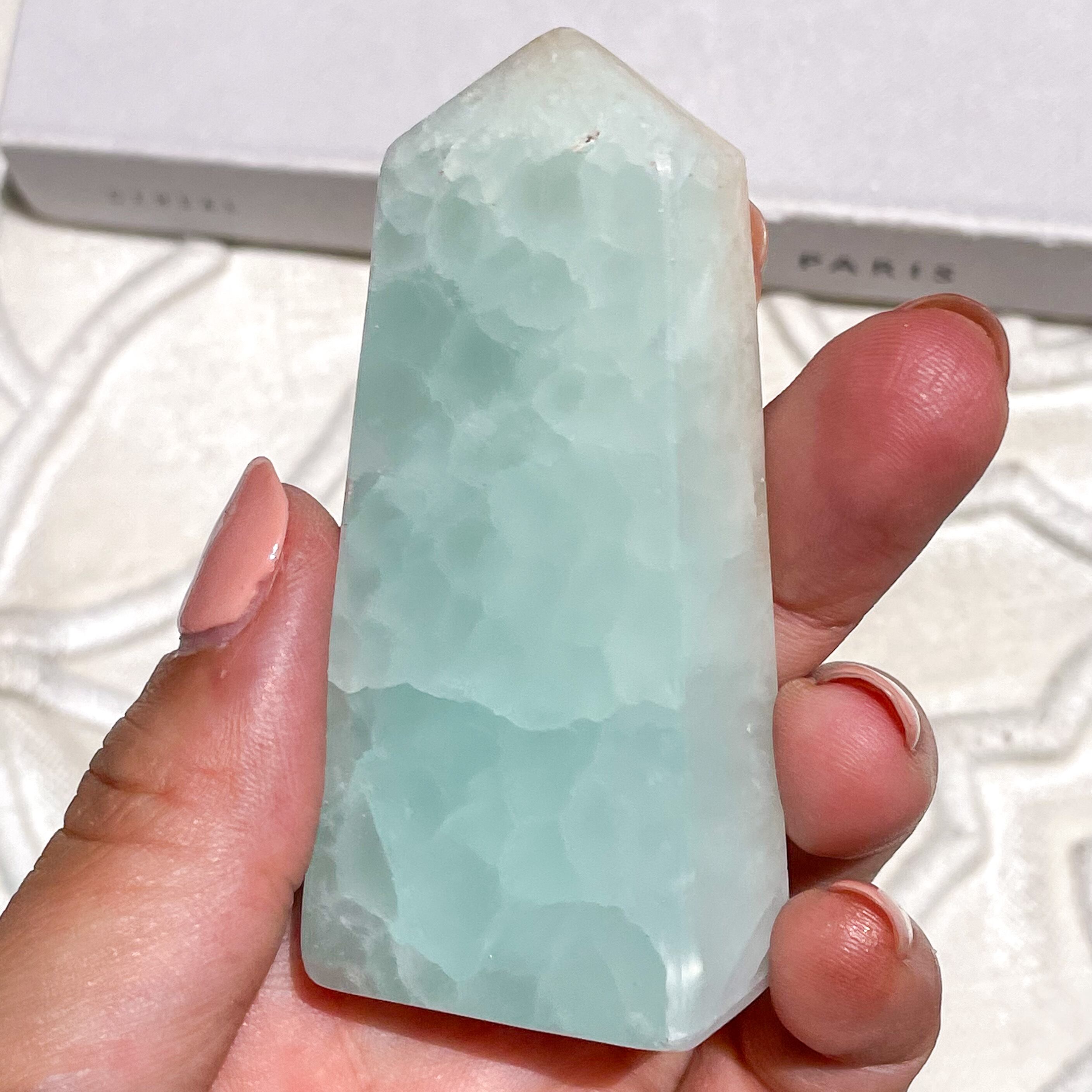 Caribbean Blue Calcite Tower 17 ✧ カリビアンブルーカルサイト