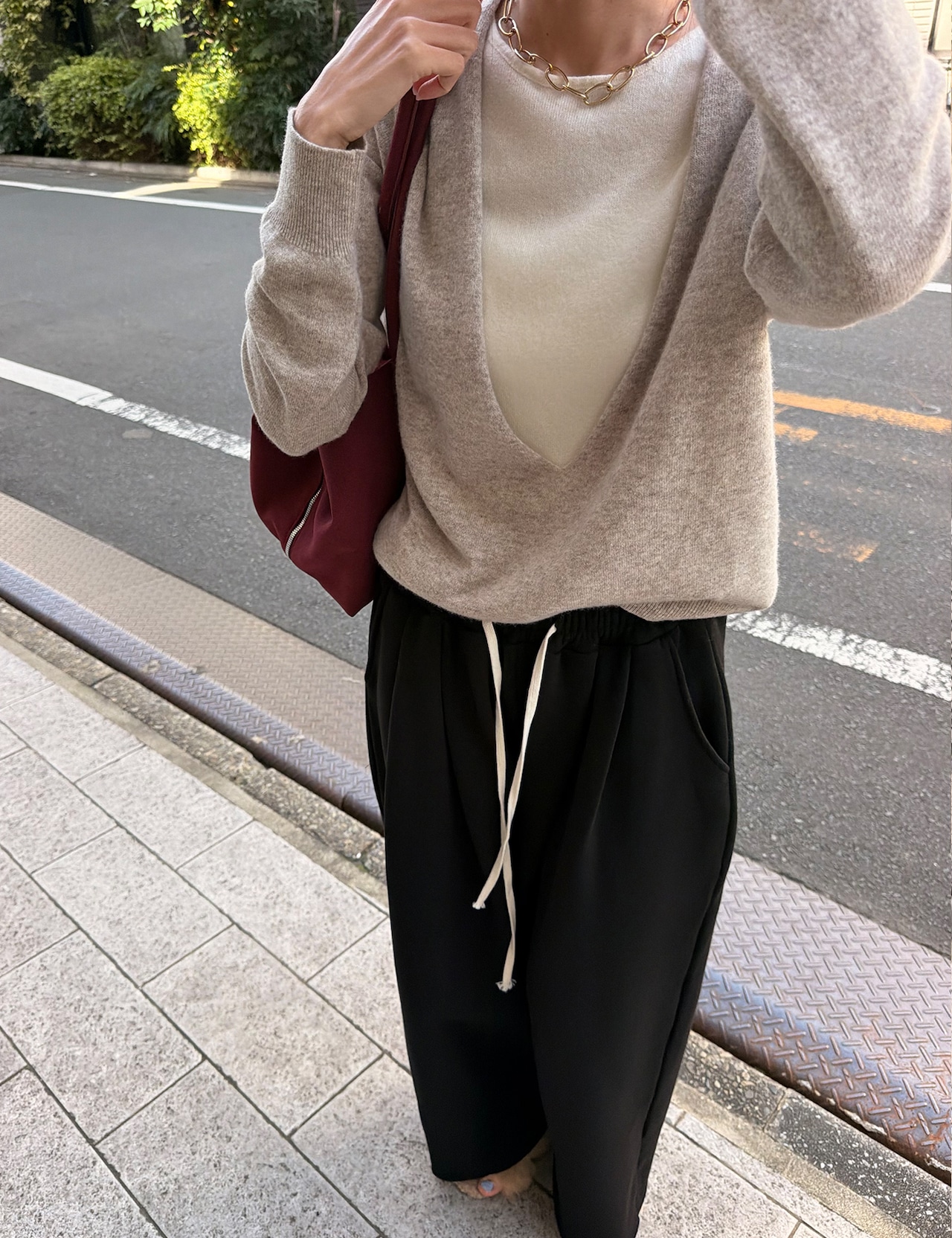 【新作5%OFF・3日間】Wool&Cashmere Layered Knit_3colors