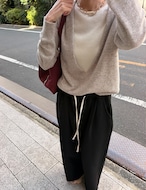 【新作5%OFF・3日間】Wool&Cashmere Layered Knit_3colors