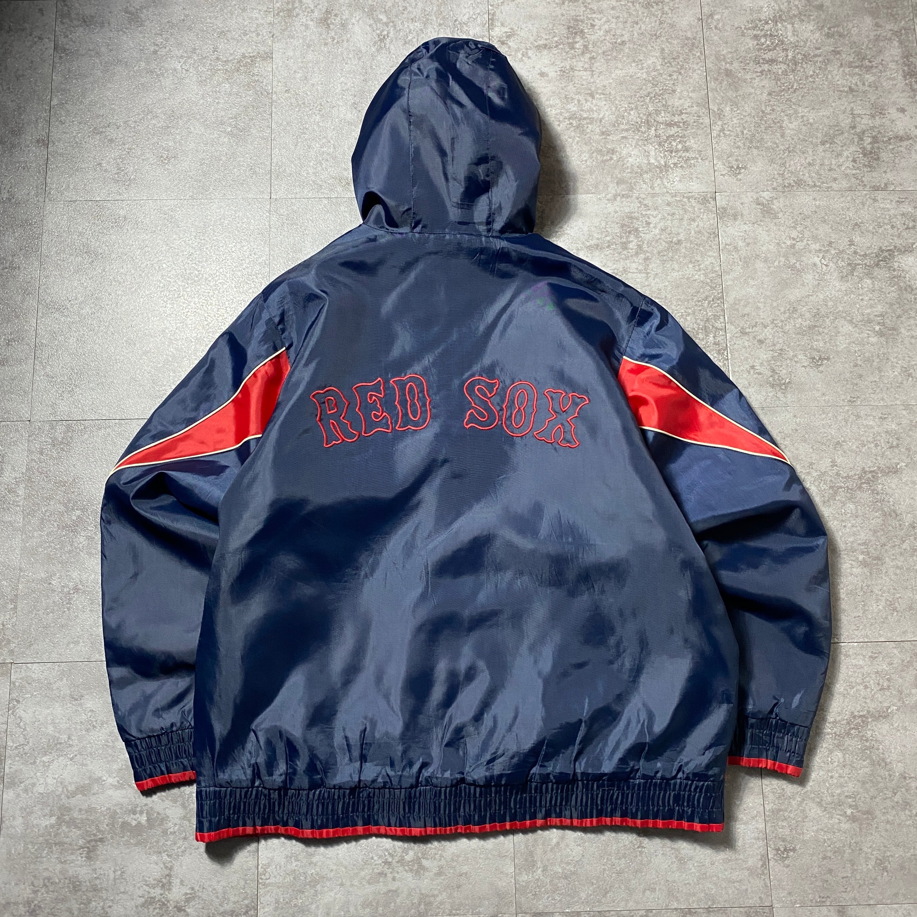 MLB ボストン・レッドソックス 中綿ジャケット Lサイズ ネイビー MLB RED SOX ボストンレッドソックス 刺繍ロゴ 中綿 ナイロン