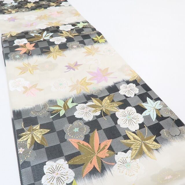 新品】袋帯 四季果実文 山口美術織物謹織 正絹 | 美品 山口美術織物
