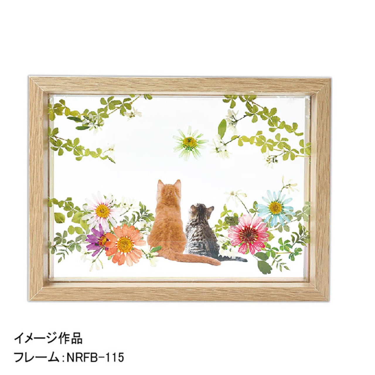 PPF-371 押し花フレーム用アートフィルム（大）ねこ | エルベール  