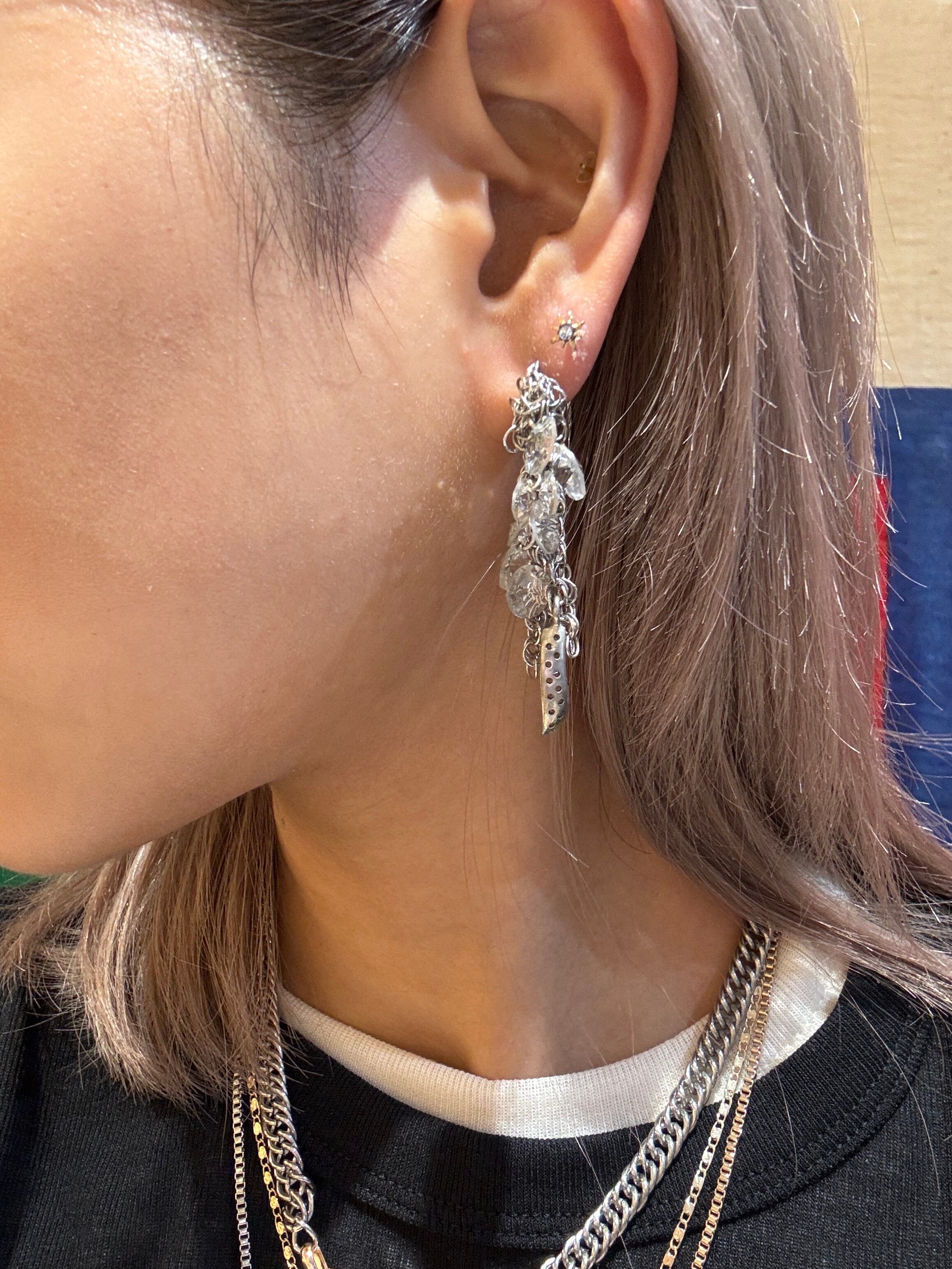 Iosselliani イオッセリアーニ フープピアス silver Iosselliani