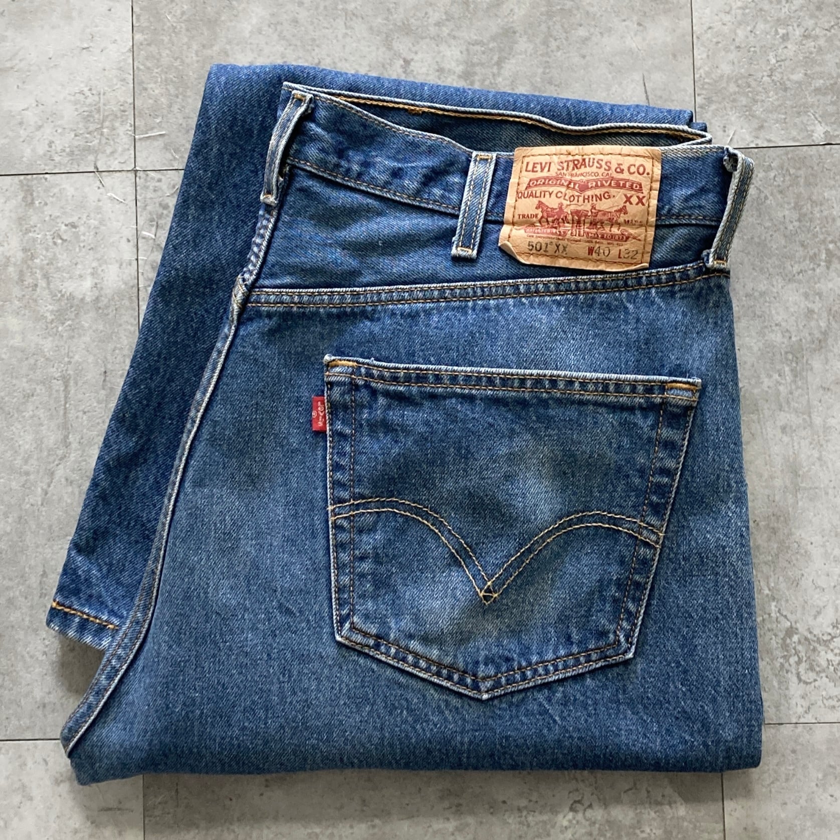W40 L32】00's Levis 501XX リーバイス 06年製 ボタンフライ ビッグ