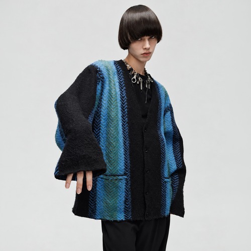 Brushed gradient cardigan A00270
