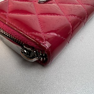 CHANEL シャネル ココマーク  エナメル コインケース ピンク A-9972