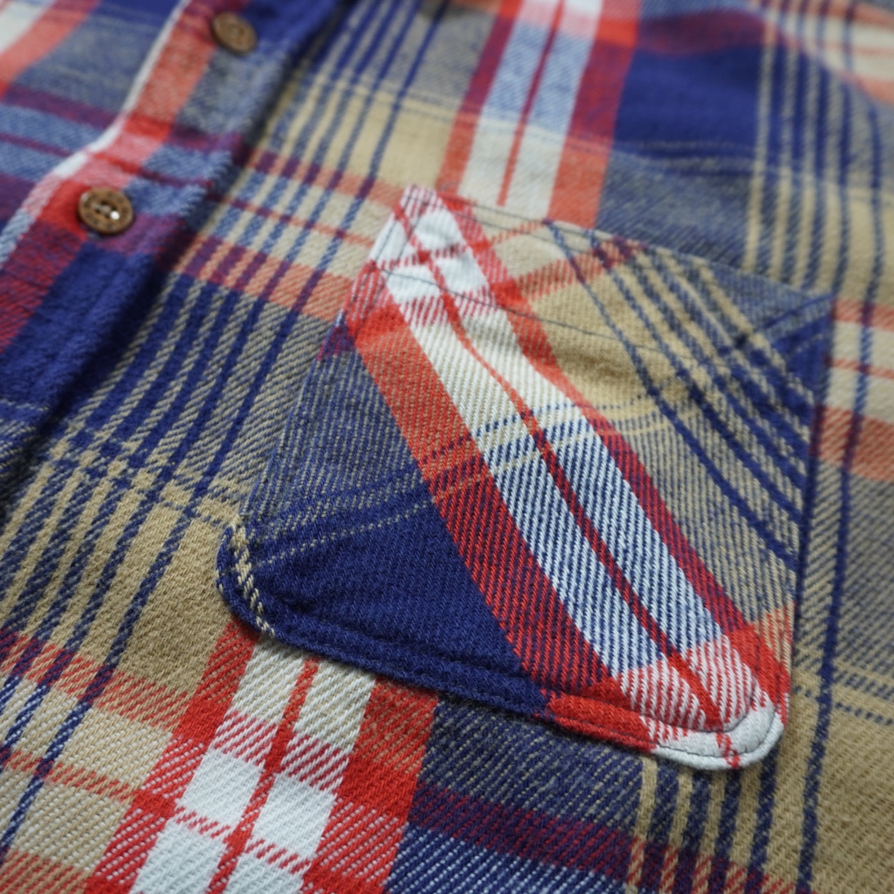 80s BIG MAC Heavy Flannel Shirt L相当 古着 - 4