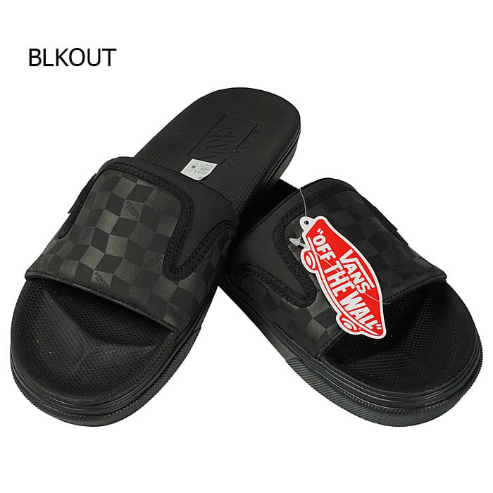 VANS ULTRACUSH SLIDE-ON BLKOUT MT.VIEW サンダル バンズ ヴァンズ メンズ シャワー スケボー