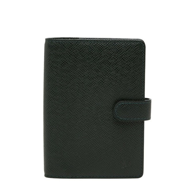 ルイ ヴィトン タイガ アジェンダPM 手帳カバー R20424 エセピア グリーン レザー レディース LOUIS VUITTON 【中古】
