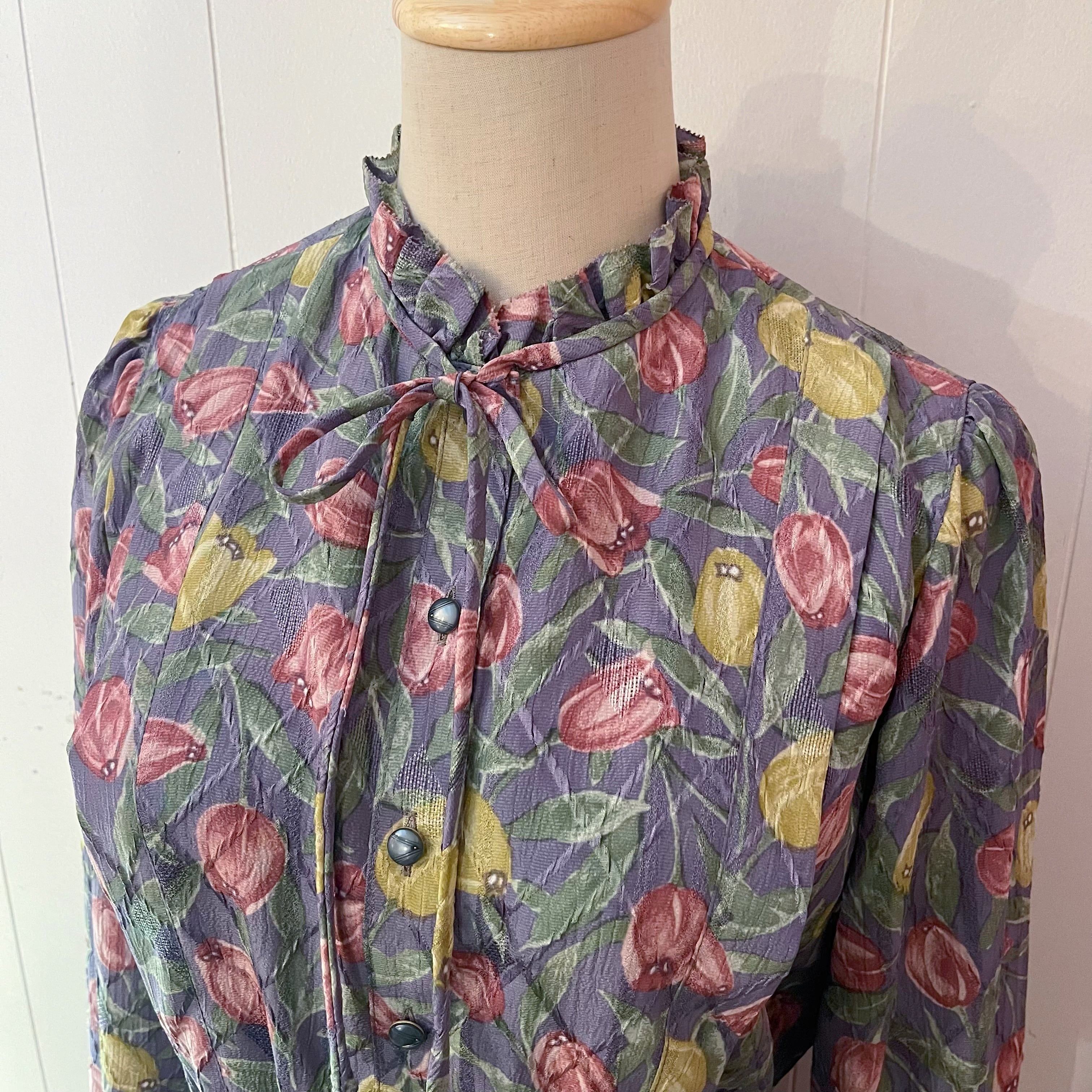 yellow red tulip frill ribbon one-piece