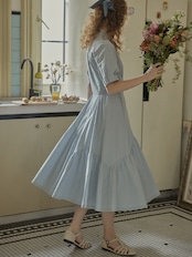Lucienne Tiered Shirt Dress F0714
