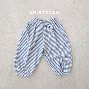 【SN,STELLA】ブラザーストライプパンツ ライトブルー 80~130cm