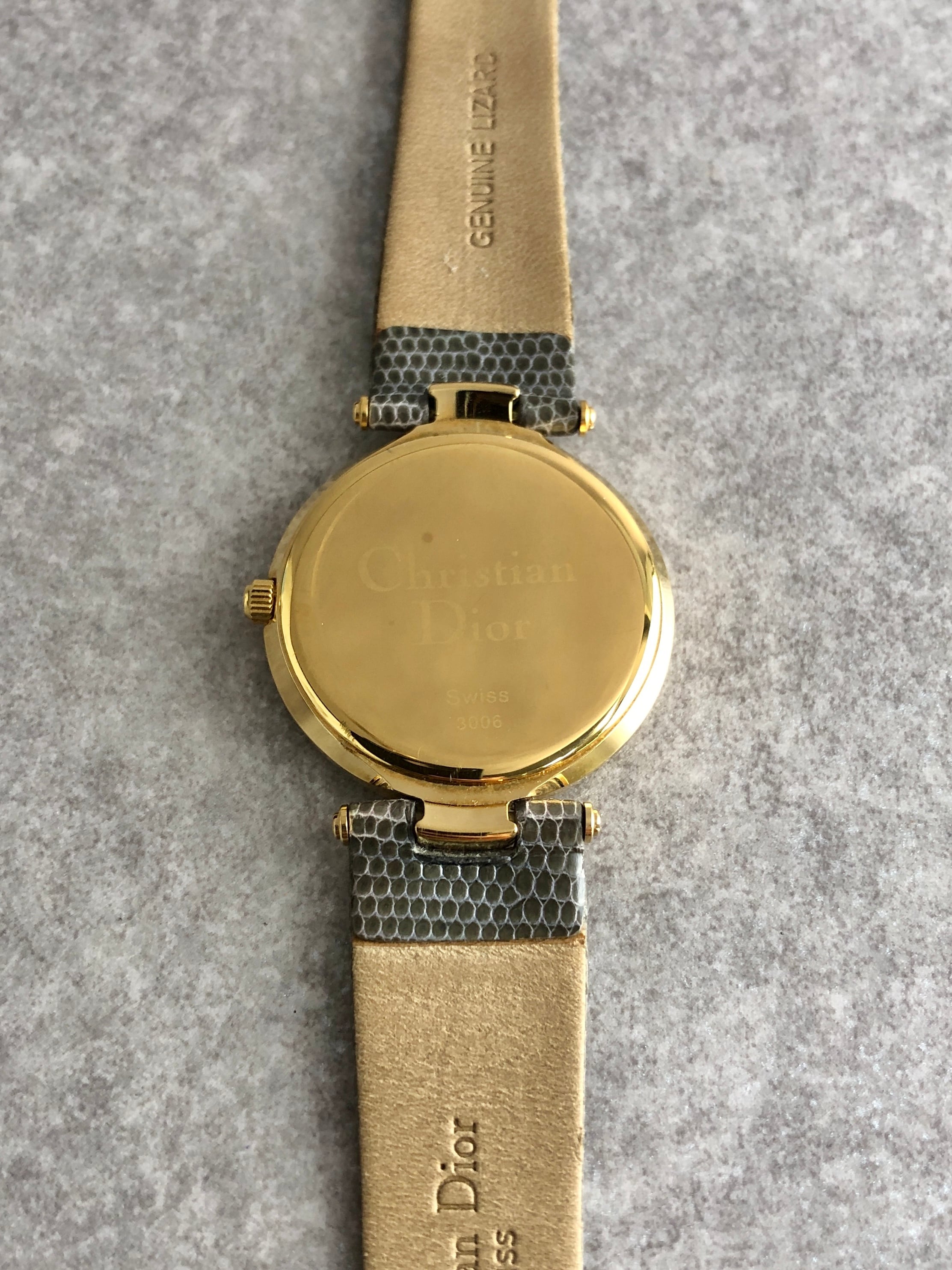 Christian Dior クリスチャン ディオール 腕時計 ゴールド×グレー