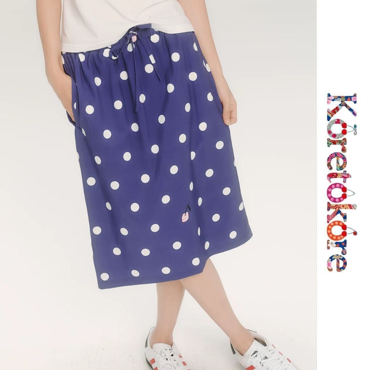 Blue Dot Skirt A1193
