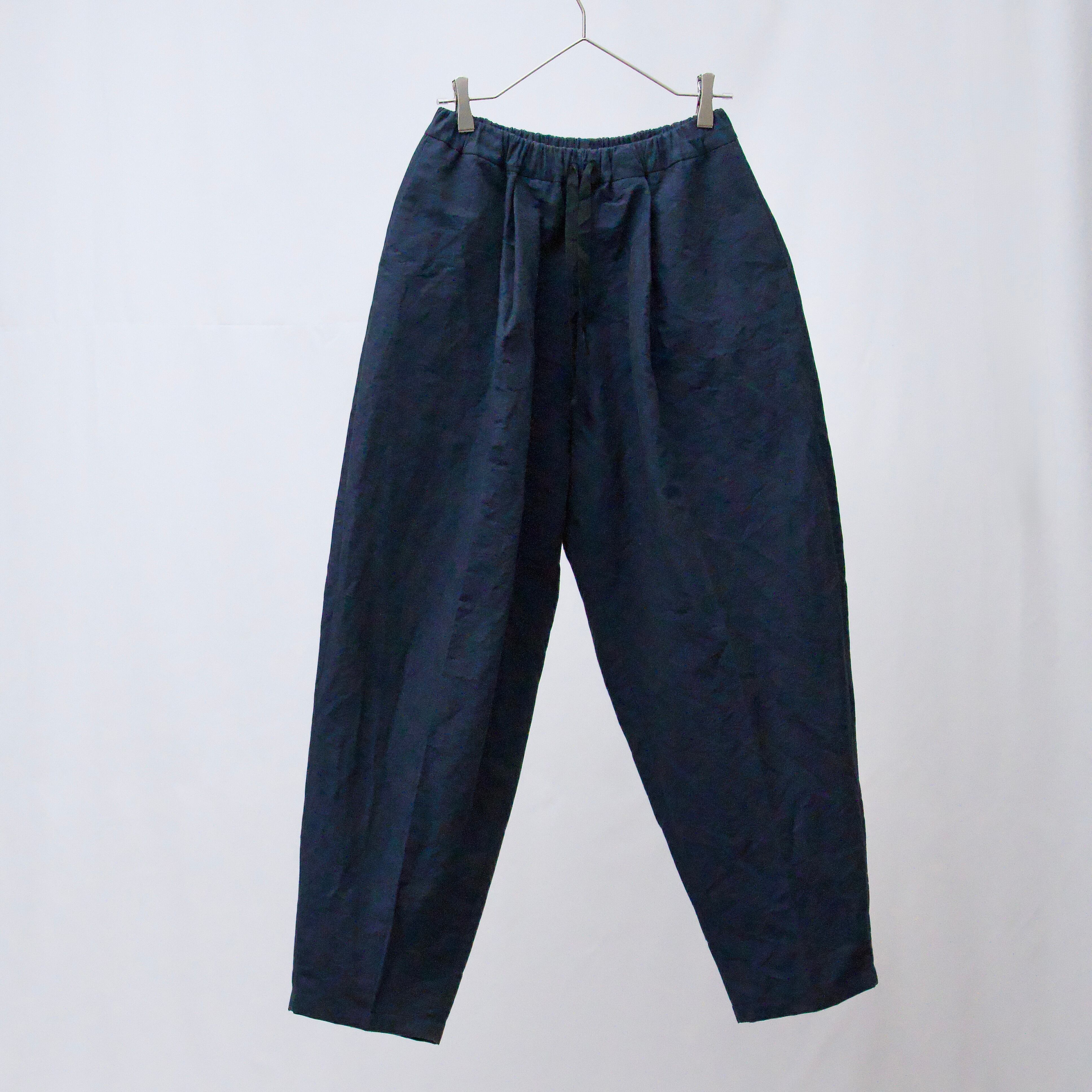 綿麻パフ】Sipuli Pant :シプリパンツ <navy> | Huminaa