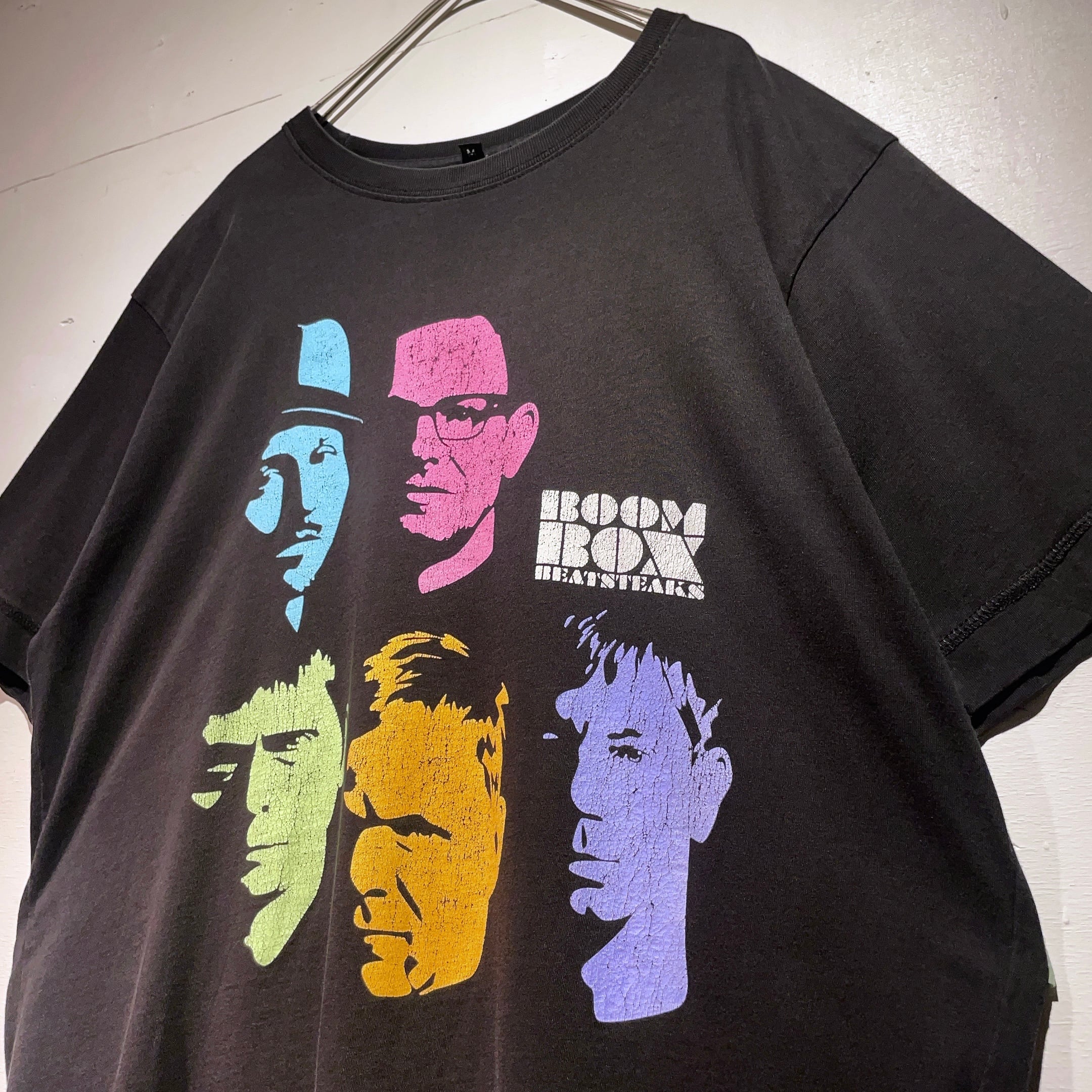 ” BOOM BOX ” face printed Black Tee