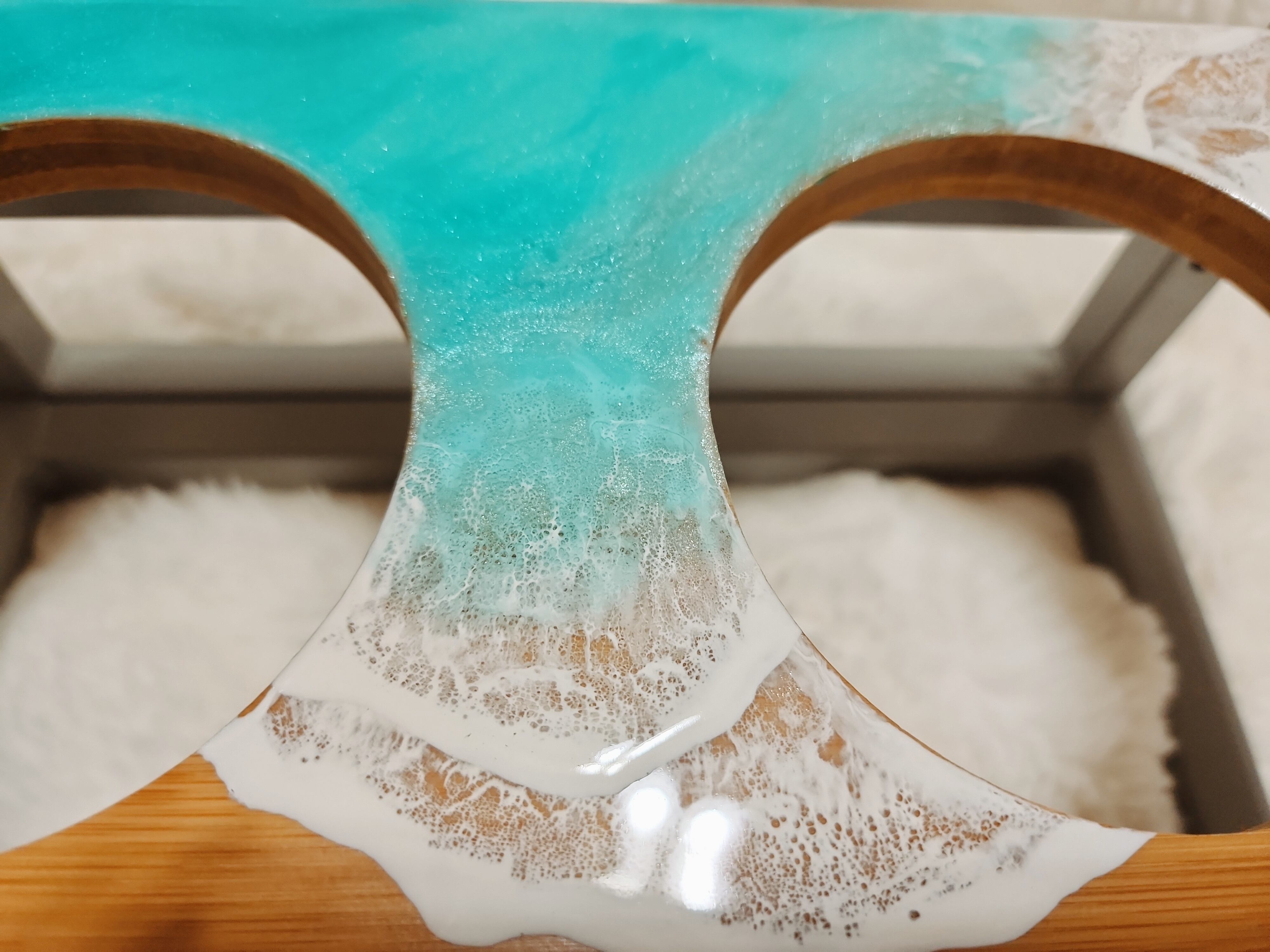 392.オーシャンレジンアート ペット用フードスタンド | Leaf Edgez