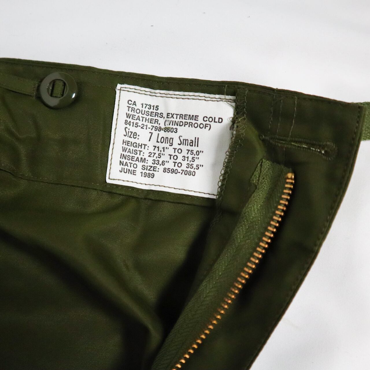 DEADSTOCK】CANADIAN ARMY ECW WINDPROOF OVER PANTS カナダ軍
