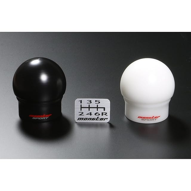 シフトノブ MONSTER SPORT モンスターシフトノブCタイプ M12×P1.25 球型 黒 φ=47mm