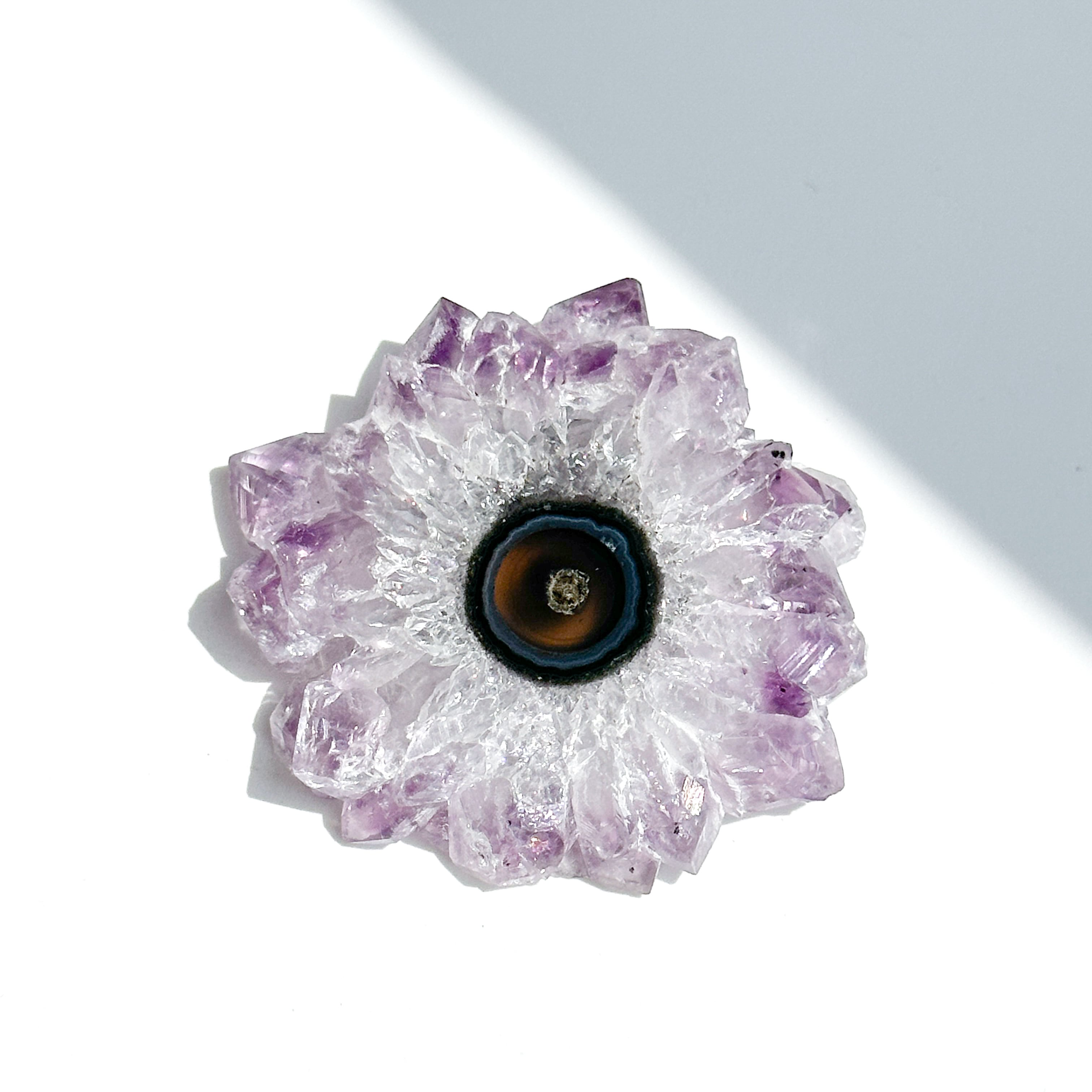 フラワーアメジスト スライス74◇ Flower Amethyst ◇天然石・鉱物・パワーストーン・インテリア