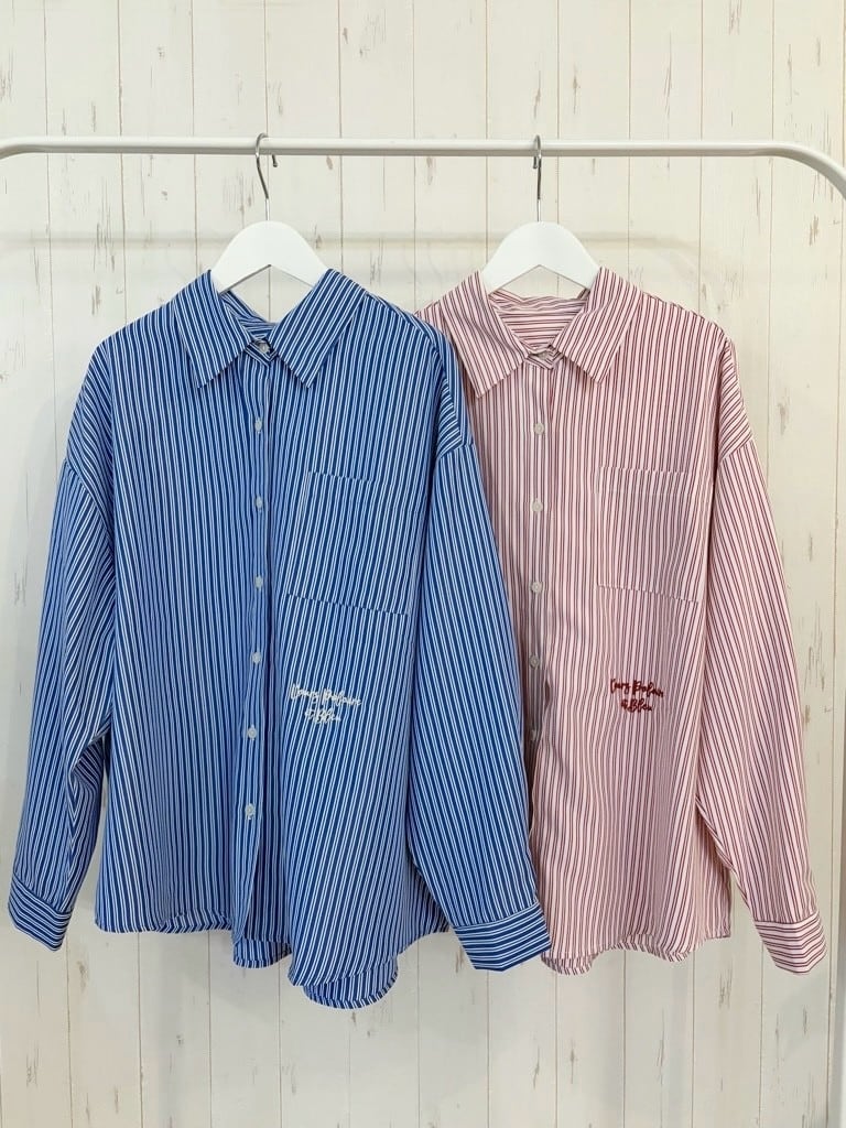 【10/下旬〜11/上旬入荷次第お届けのご予約】 L'ours Polaire et Bleu/ルスポレール&ブリュ ダブルストライプシャツ 26317116
