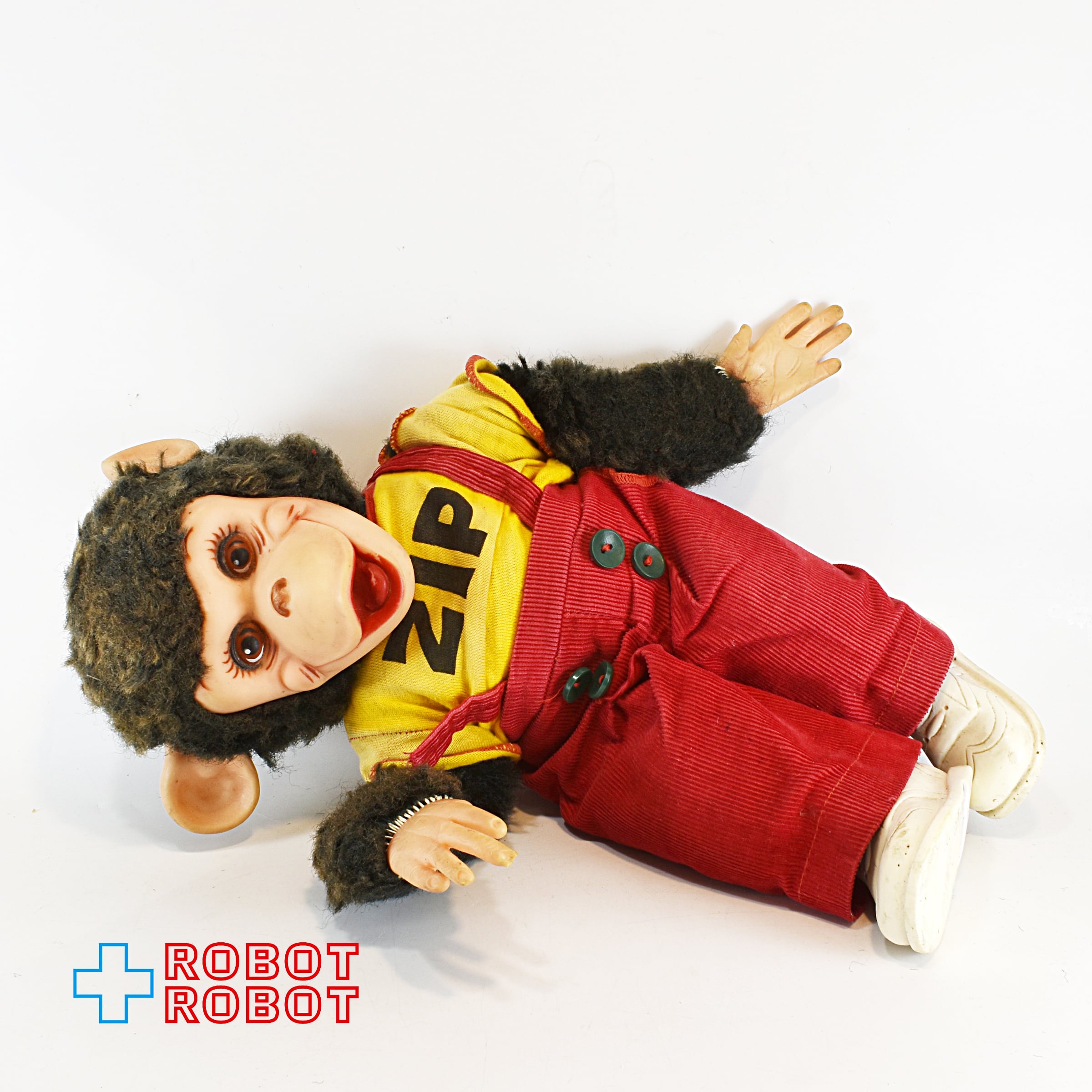 ジッピー ラシュトン ラバーフェイス ヴィンテージ ぬいぐるみ アメトイ ジッピー MR.ビム チンパンジー ラバーフェイスぬいぐるみ 赤