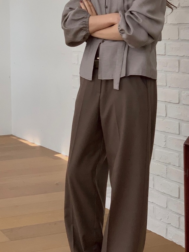 (予約) miel / Match wool slacks 2color