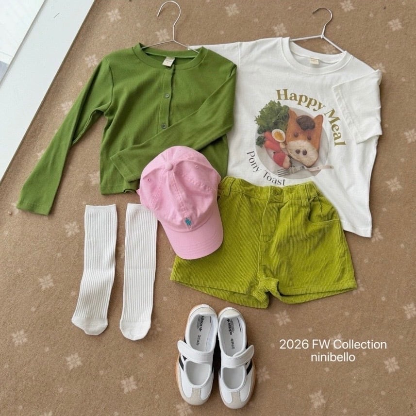 送料無料【予約】/ kidsハッピーミール半袖Tシャツ / ninibello