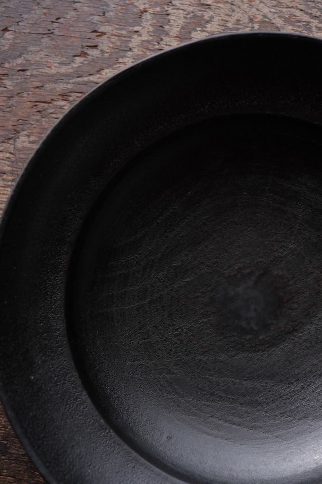 リム皿 黒漆