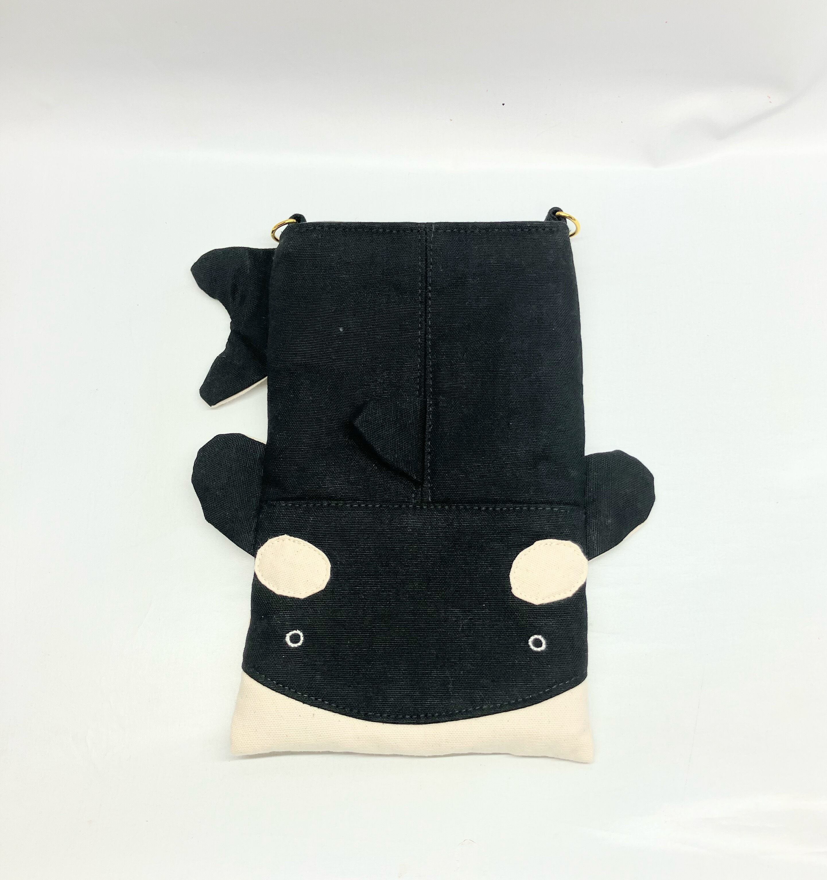 ショルダーベルトなし】スマホポシェット ミニショルダー シャチ