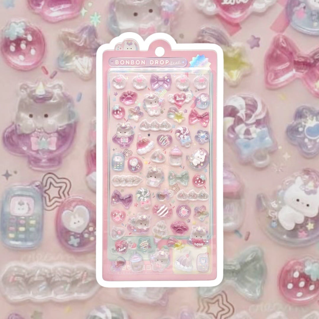 ボンボンドロップシール ゆにこんボンボン | lulu.