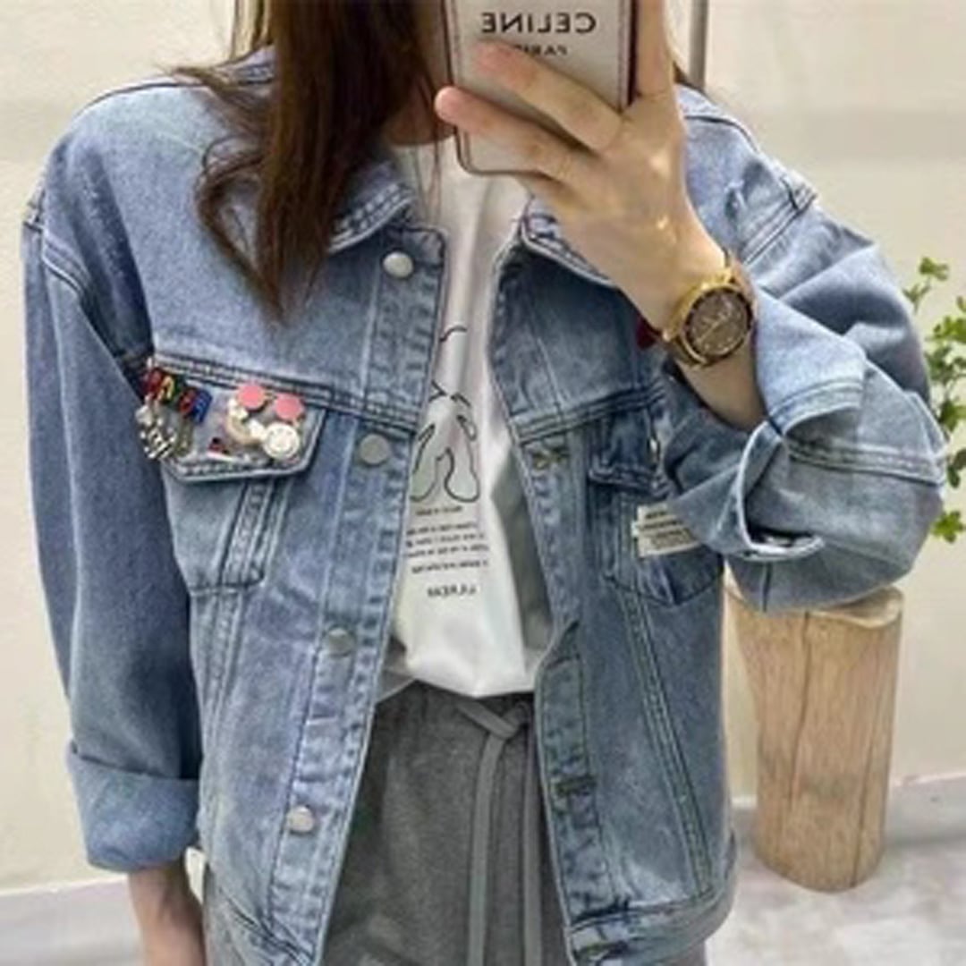 【Glamlips】 ウォッシュド DENIM ブルゾン ジャケット ショート丈 楽天市場】デニムショートジャケット アウター ブルゾン ジャケット
