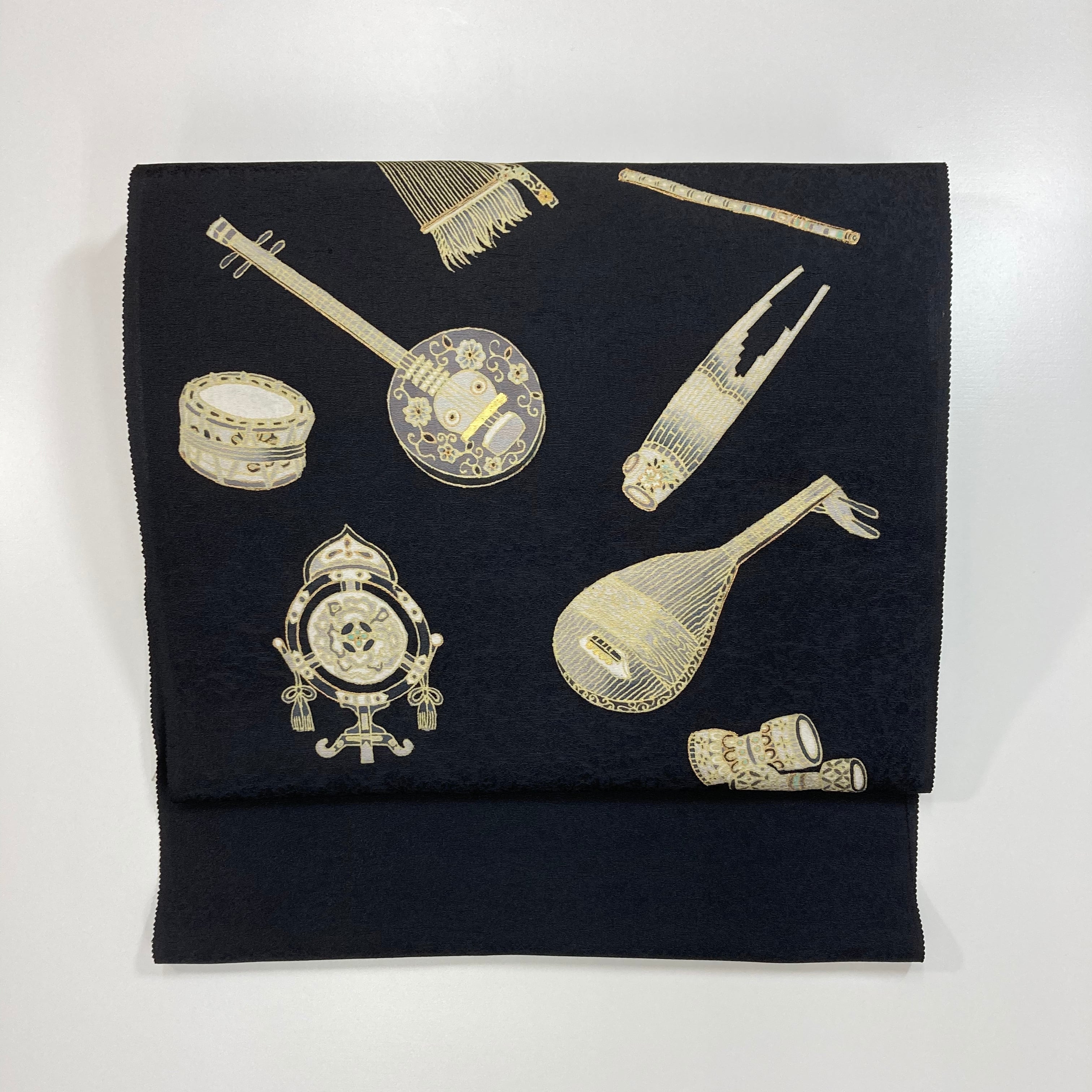 名古屋帯「正倉院御物・和楽器」3ー003 | somemoyoushop ーそめもよう 