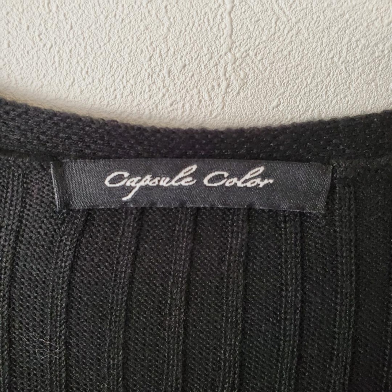 【USED】ロングカーディガン　黒　Mサイズ