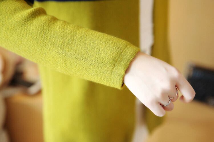 トップス デート ニットソー カーディガン 上着 ロング ロング丈