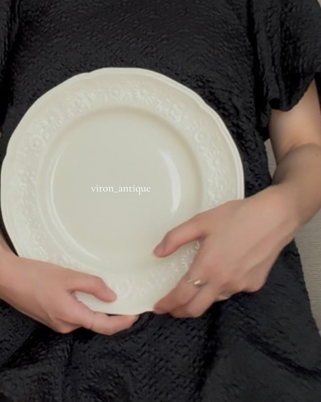 Gien ジアン / “Pont aux Choux” ポントシューの平皿プレート a