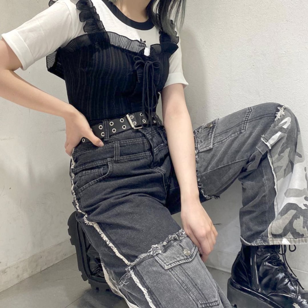 50%OFF】デニム×カモフラ ドッキングデニム | VOLCAN&APHRODITE