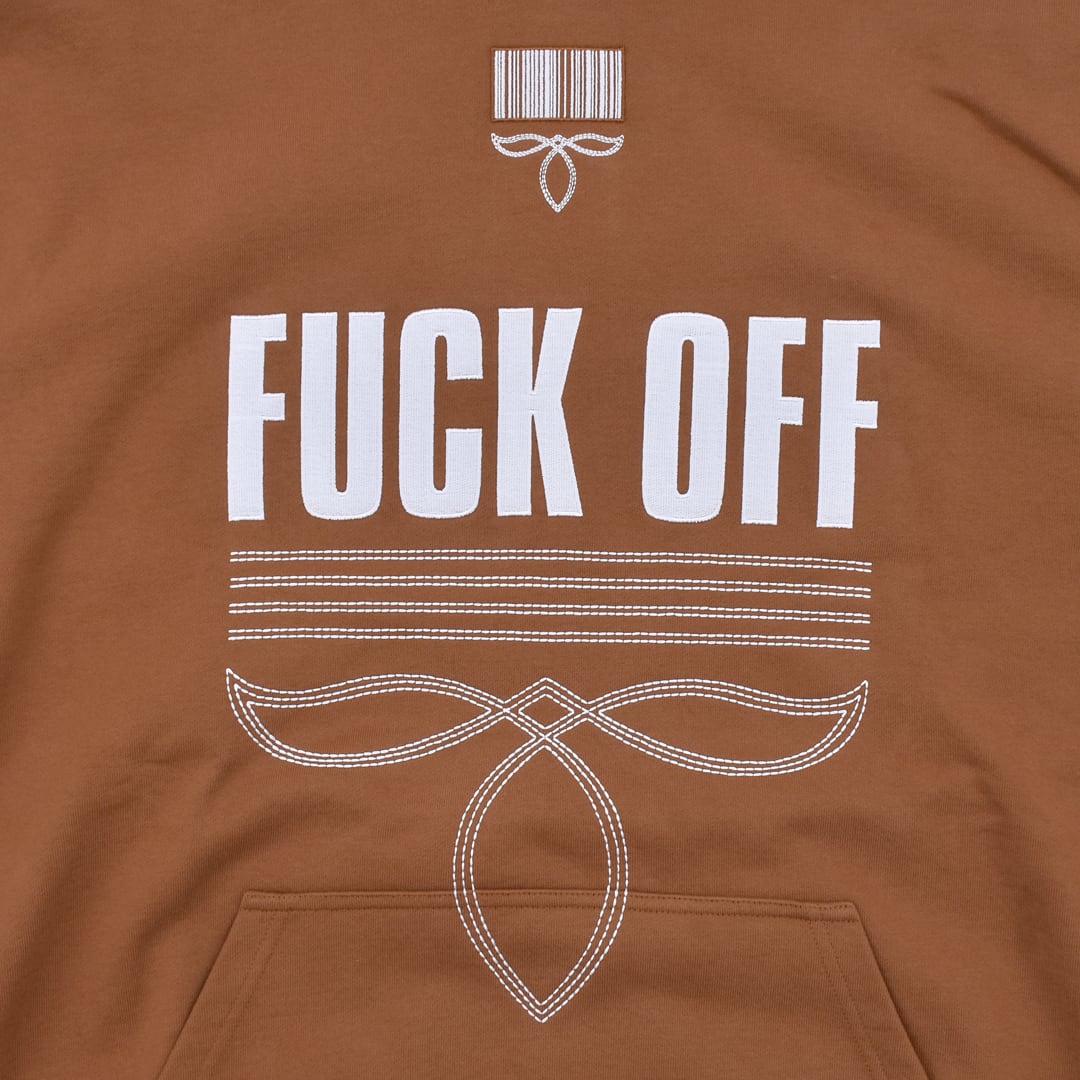 VTMNTS】FUCK OFF FULLY EMBROIDERED HOODIE | AYIN