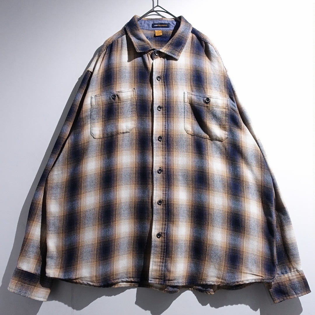 Multicolor Ombre Check Flannel Shirt