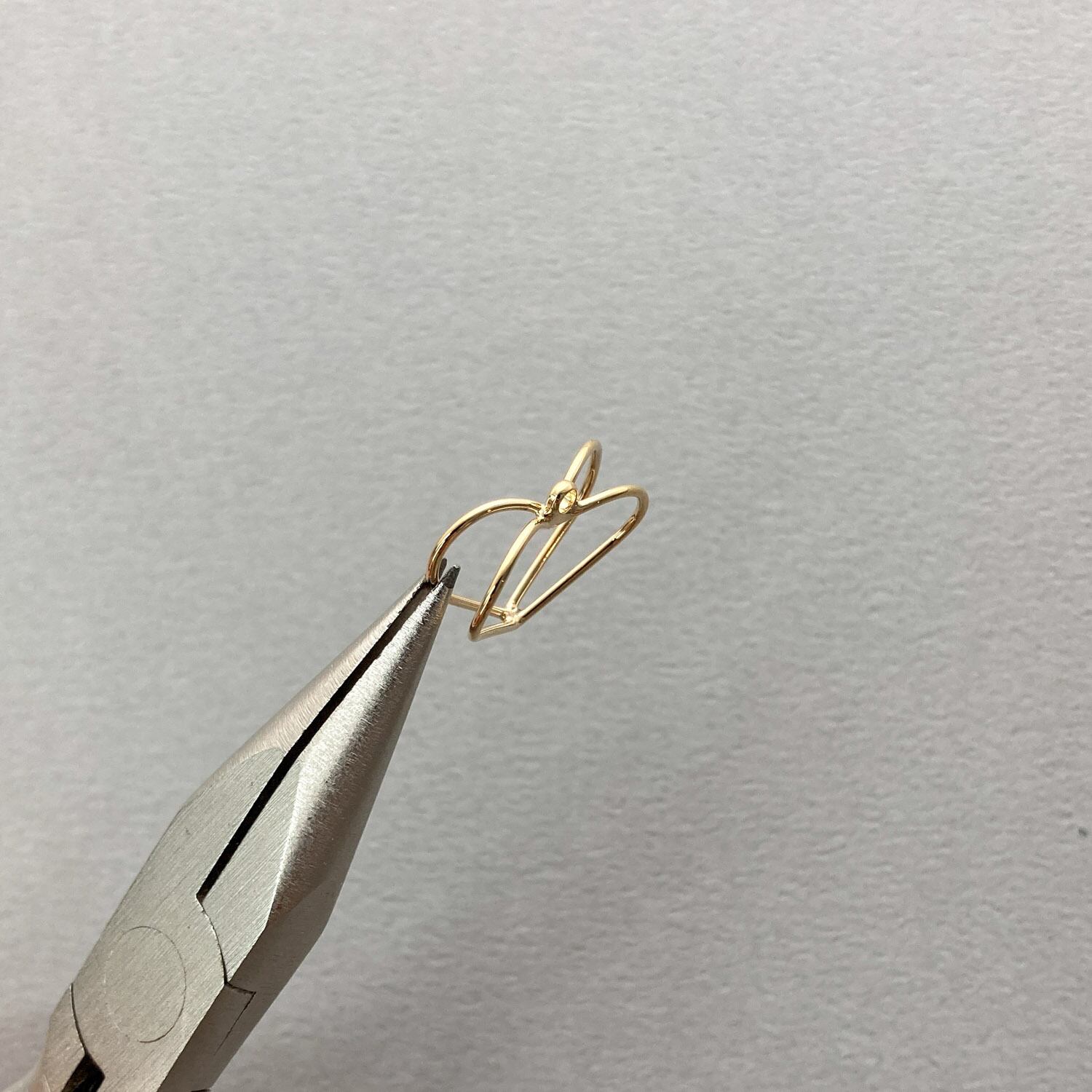 立体ハートワイヤーフープチャーム | Dua-アクセサリーパーツショップ 立体ハートワイヤーフープチャーム | Dua-アクセサリーパーツショップ