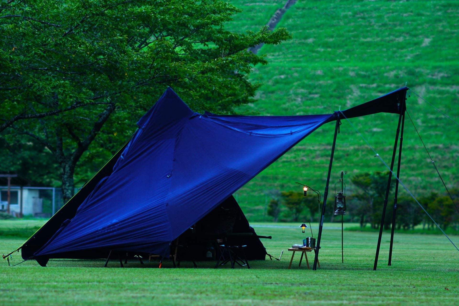 受注生産】HKM504 Blue Veil（INDIGO FLOORLESS SHELTER） | H.A.K.U