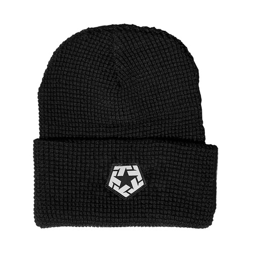 TRIBAL streetwear T-STAR - Black - Waffle Knit Beanie