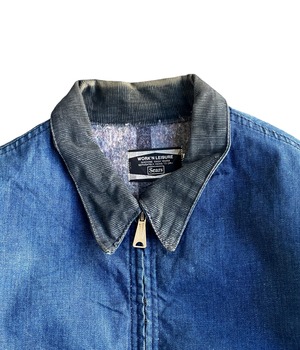 Vintage 60~70's Denim Work Jacket -Sears-